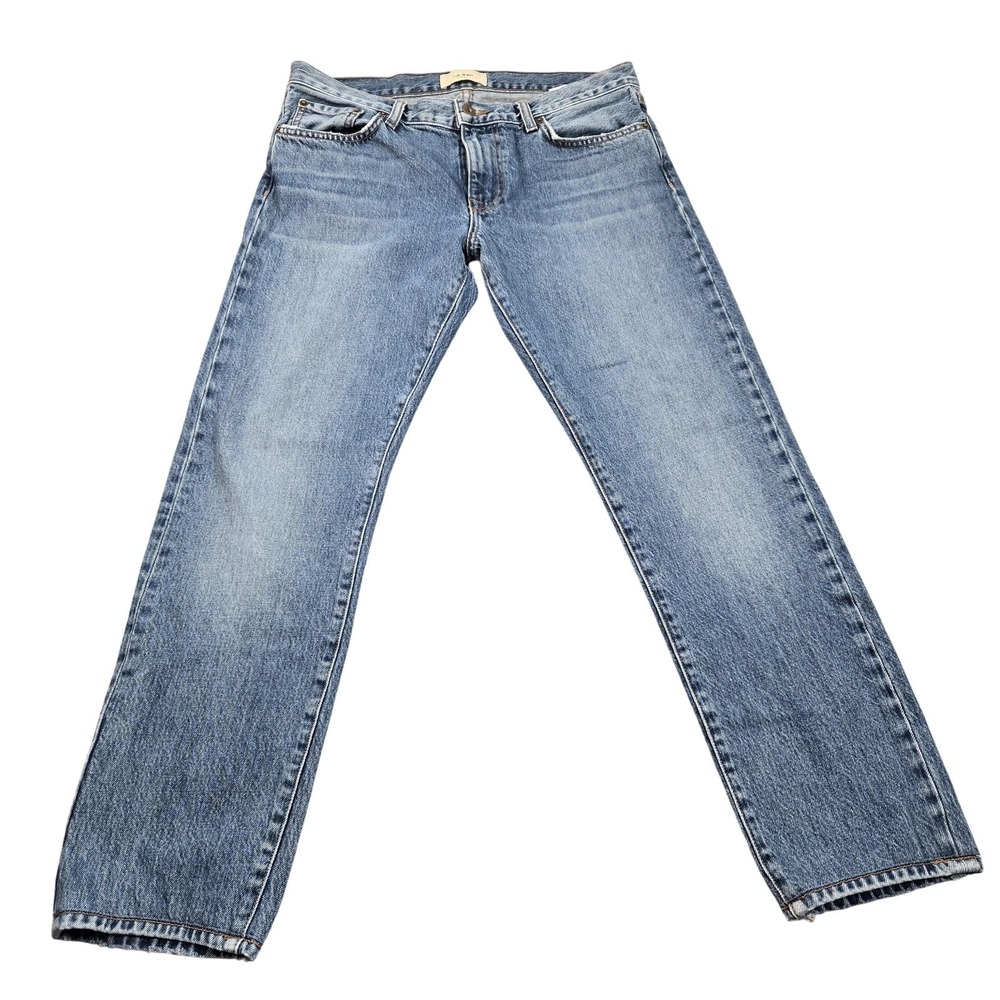 Baldwin Triumph Jeans Mens 31x27 Blue Medium Wash Straight Denim Made USA